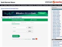 Tablet Screenshot of gold.vietnammarkets.com