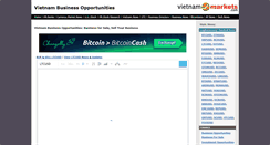 Desktop Screenshot of business.vietnammarkets.com